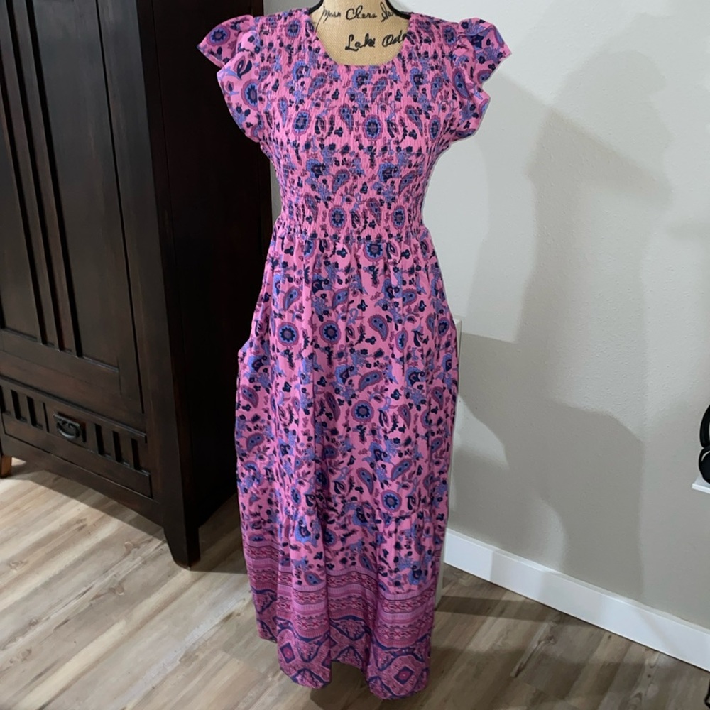 BNWT Ofeefan Elegant Pink and Purple Women's Dress